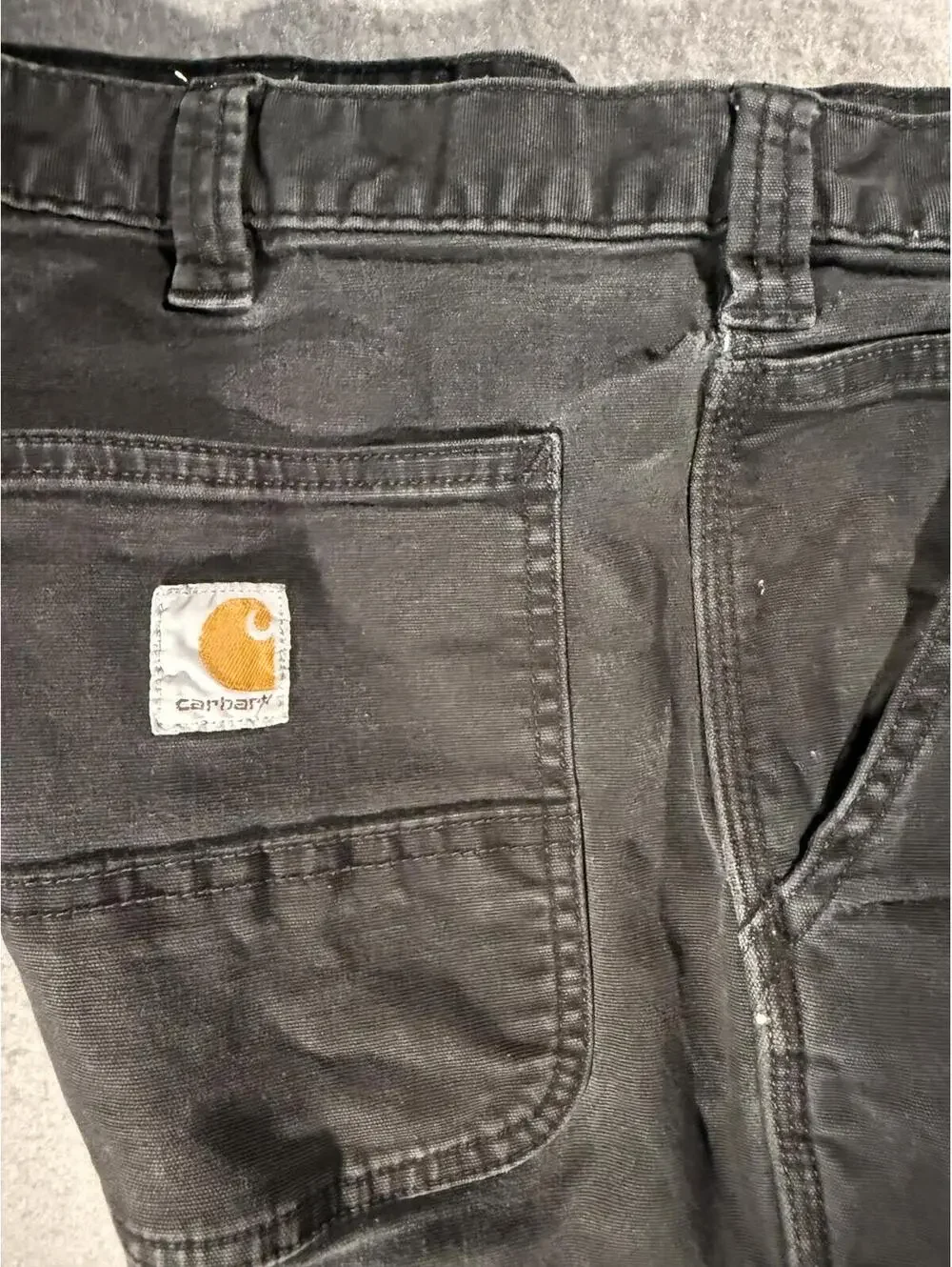 Carhartt Relaxed Fit Black Work Pants Size 36x34